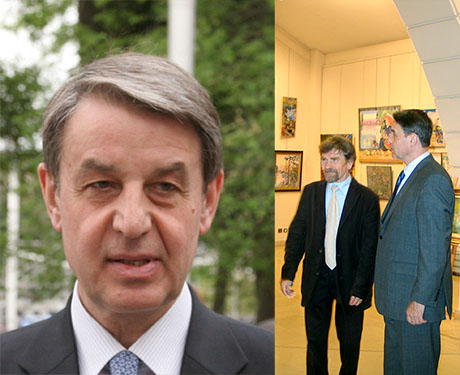 Посол России во франции, коллекционер искусства, посетил выставку художника в Версале