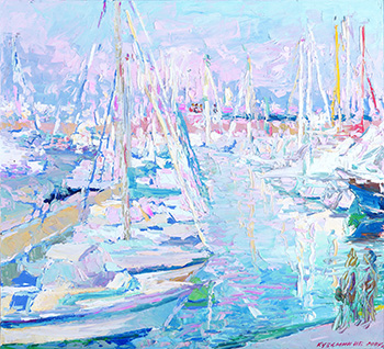 Марина мечты в Гурзуфе. Теуль. Холст, масло, в. 73 x ш. 80 см. 2007 г.